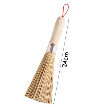 1 adet Temizlik ve Temizlik Geleneksel Doğal Bambu Wok Fırça Bulaşık Yıkama mutfak gereçleri Yüksek Kalite Sıcak Satış