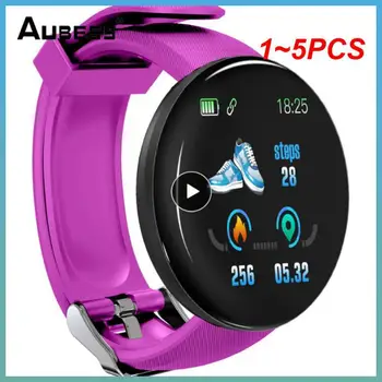 1 ~ 5 ADET akıllı saat nabız monitörü erkek kadın Smartwatch Yuvarlak Spor dijital saatler Erkekler Kadınlar için Bant Bilezik PK D20