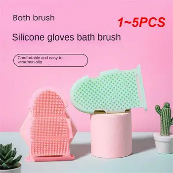 1 ~ 5 ADET Banyo Fırçası Japon Güzel Rüzgar Banyo Fırçası Silikon Masaj Fırçası Pet Banyo Fırçası Cutin Çıkarma Eldivenleri Silikon Vücut