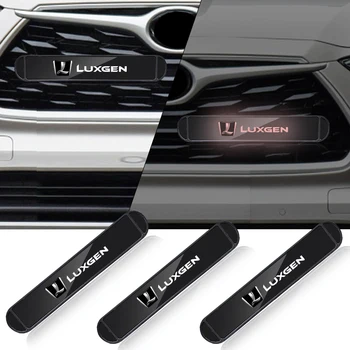 12V Araba dış Ön İzgara Trim Amblemi ışık LED ışıkları rozeti Luxgen U5 U6 N5 N3 URX R3 M7 S3 S5 V7