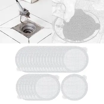 25x Duş tahliye kapağı Taşınabilir Evcil Tek Kullanımlık Saç Filtreleri Zemin Drenaj Sticker Tuvalet Küvet Lavabo Mutfak