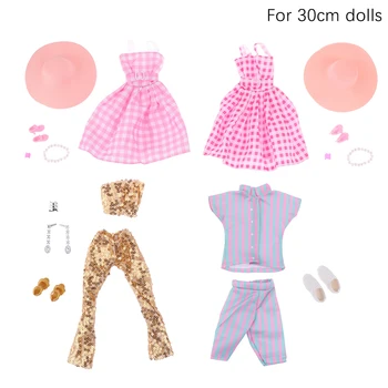 30CM Bebek Prenses Elbise Erkek Giyim Bebek Çift Bebek Giysileri Aksesuarları Giyinmek Oyuncaklar Çocuk Hediyeler 1 takım 
