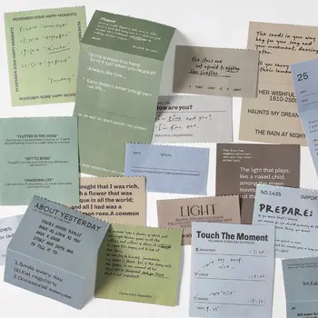 5 adet / grup Memo Pedleri Malzeme Kağıt Şiir Kağıt Önemsiz Günlük kağıdı günlüğü Scrapbooking Arka Plan Kağıdı