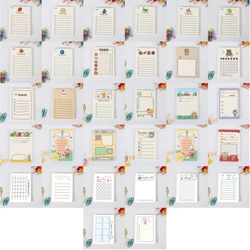 50 sayfalık not defteri Mesaj Notları Chesk Listesi Yapılacaklar Listesi Memo Yazma Pedleri Scarpbook Kırtasiye Ofis Okul Malzemeleri