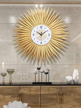 Avrupa tarzı duvar saati moda Modern oturma odası asılı izle sessiz dijital duvar saati ışık lüks kuvars saat mekanizması
