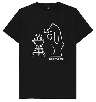 Ayı ızgaralar komik pişirme şef şaka parodi Mens Womens çocuklar T-shirt
