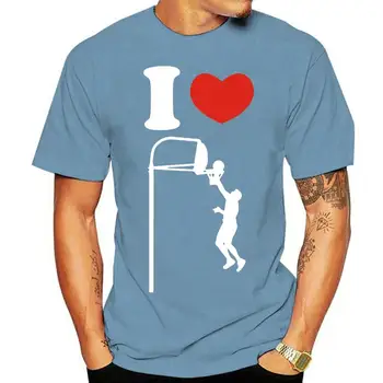 Ben Kalp Aşk Basketbol Logosu Erkek Tee Gömlek Seçim Boyutu Renk Küçük 6Xl Ss & Ls Gevşek Artı Boyutu Tee Gömlek