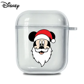 Disney Mickey Minnie Donald Ördek Noel Kulaklık Kılıfı Apple AirPods için 2 1 AirPods Pro 2 Sevimli Kulaklık Koruyucu Kapak