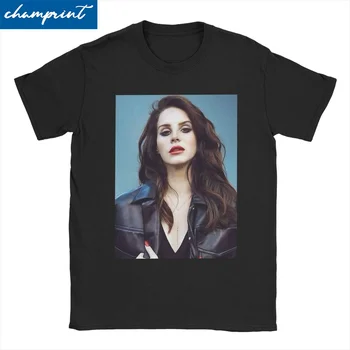 Erkek kadın T-Shirt Şarkıcı Harajuku 90s Streetwear Müzik Hipster %100 % Pamuk Tees Lana Del Rey T Shirt O Boyun Elbise 6XL