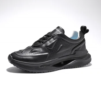 Erkekler PU Ultralight spor ayakkabılar Dört Sezon Nefes MD Taban Rahat Koşu Koşu Eğitim Sneakers Platformu Trend Ayakkabı