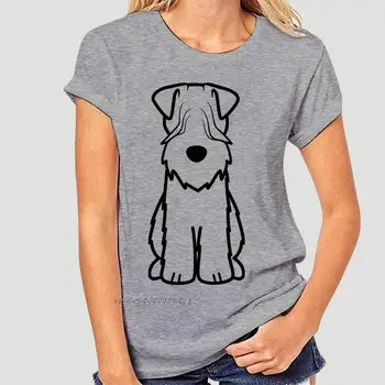 Erkekler T gömlek yumuşak kaplı buğday Terrier Tişörtleri kadın t-shirt 4867A