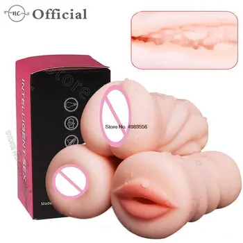 Gerçek Vajina Pussy Seks Oyuncakları Erkek Masturbator Ağız Oral 4D Gerçekçi Anal Göt Yalama Erotik mastürbasyon kupası Yetişkin Oyuncaklar Erkekler için