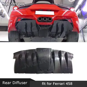 Karbon Fiber / FRP Arka Arka ÖN TAMPON Difüzör Koruyucu Plaka Spoiler Araba Styling Ferrari 458 2011-2014 İçin 