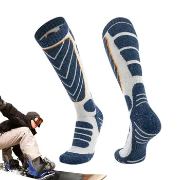 Kayak Çorap Erkek Kış Sıcak Kalın Kayak Çorap Termal Çorap Kış Performans Çorap Nefes diz üstü çorap Kayak İçin