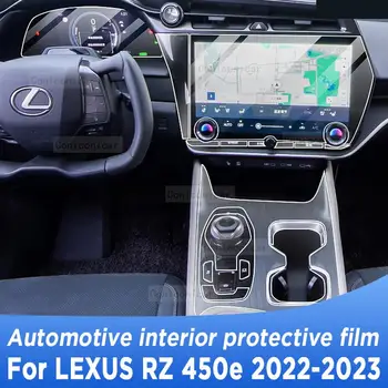 LEXUS RZ için 450e 2022 2023 Şanzıman Paneli Navigasyon Otomotiv İç Ekran koruyucu film TPU Çizilmez Etiket