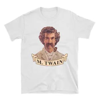 Mark Twain Amerikan Edebiyatı ve Romancı - %100 Yetişkin Pamuklu Gömlek