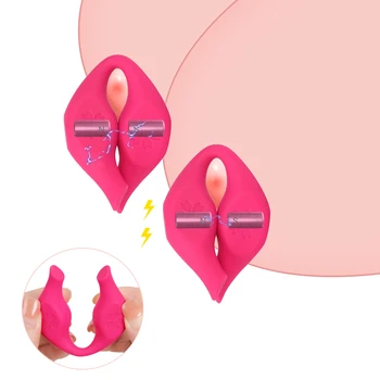 Meme Klip Meme titreşimli masaj aleti G noktası Samimi Meme Kelepçeleri 10 Hızları Kadınlar için Seks Oyuncakları Klitoral Stimülasyon Seks Shop