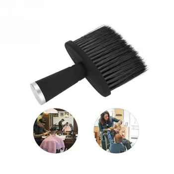 Profesyonel Yumuşak Siyah Boyun Yüz Duster Fırçalar Kuaför Saç Temiz Saç Fırçası Salon Kesme Kuaförlük Şekillendirici Makyaj Aracı