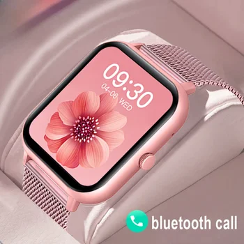 Xiaomi Çağrı Akıllı İzle Kadınlar Özel Arama Android IOS İçin Smartwatch Su Geçirmez Bluetooth Müzik Saatler Dokunmatik Bilezik Saat
