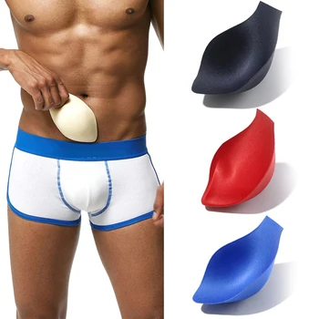 Yeni Erkekler Seksi Külot Penis Bulge Pad Artırıcı Kupası Ekle Mayo İç Çamaşırı Külot Külot Şort Sünger Kılıfı Push Up Pad