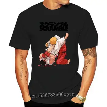 Yeni Scramble T-Shirt Jiu-Jitsu Karşı Kültür Donanma BJJ Hiçbir Gi Grappling Rahat