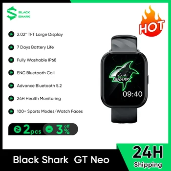 Yeni Siyah Köpekbalığı GT Neo Smartwatch 2.02 