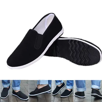 Yeni Çin Kungfu Ayakkabı Siyah Çin Geleneksel Kung Fu Ayakkabı Tai Chi Wushu Ayakkabı Eski Pekin Ayakkabı Dövüş Sanatı Sneakers 35~44