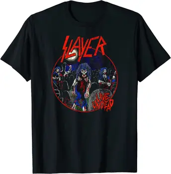 YENİ sınırlı Slayer - 80s Canlı Undead T-Shirt S-2XL