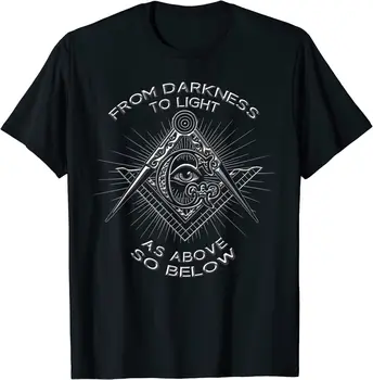 YENİ sınırlı Yukarıdaki Gibi Çok Aşağıda Masonik Mason T-Shirt