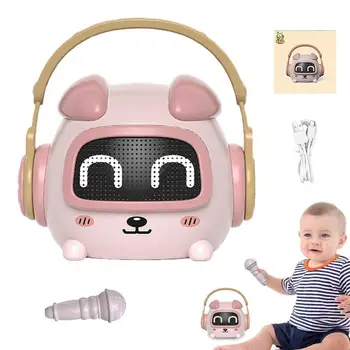 Çocuklar Müzik Çalar Oyuncak Akıllı Öğrenme Erken Eğitim Makinesi Mikrofon İle çocuk Oyuncak Sevimli Tavşan Kablosuz Hikayesi