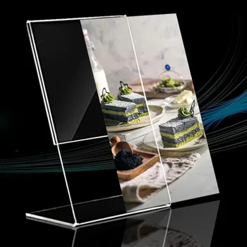 Şeffaf Akrilik Ekran Standı Masası Raf Yüksek Kaliteli Ekran Kartı Standı Ofis İş masaüstü standı Tutucu 10cm x 15cm